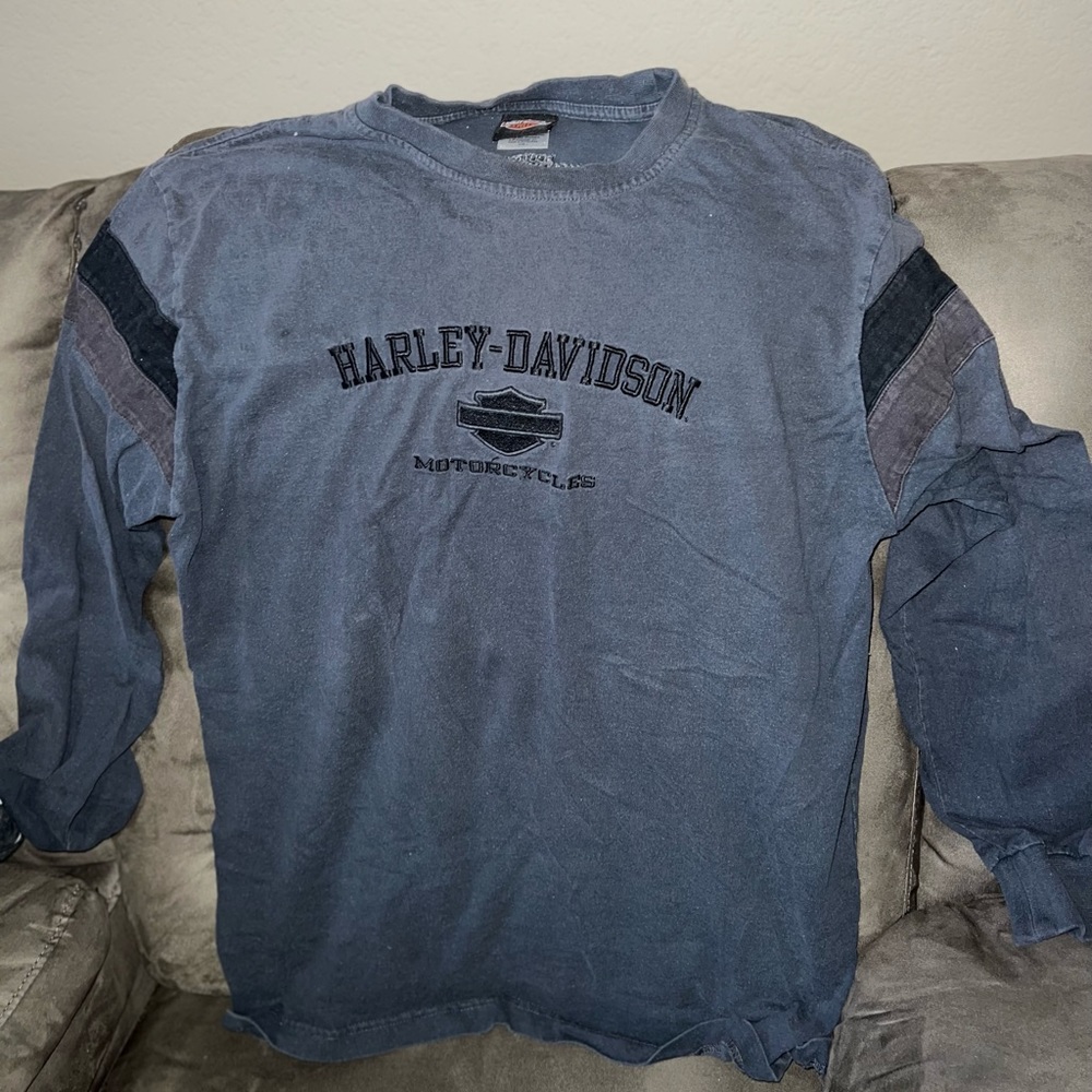Harley Davidson Long sleeve, Large, Grey
